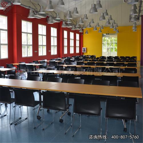 简约休闲快餐桌椅 员工学校饭堂家具